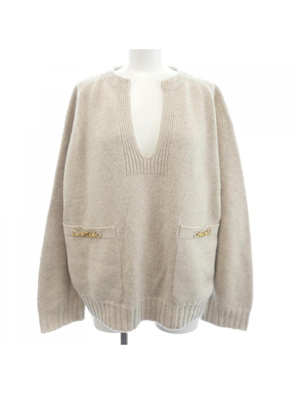 Celine Knit Sweater Beige